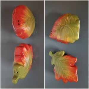 Maple Leaf Salt and Pepper Shakers, fall decor
